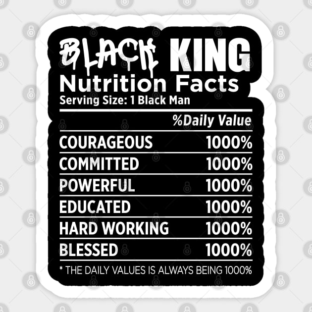 Black King Nutrition Sticker by UrbanLifeApparel
